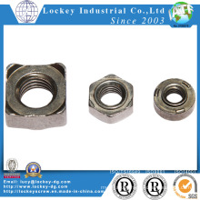 Stainless Steel Square Weld Nut Passivated